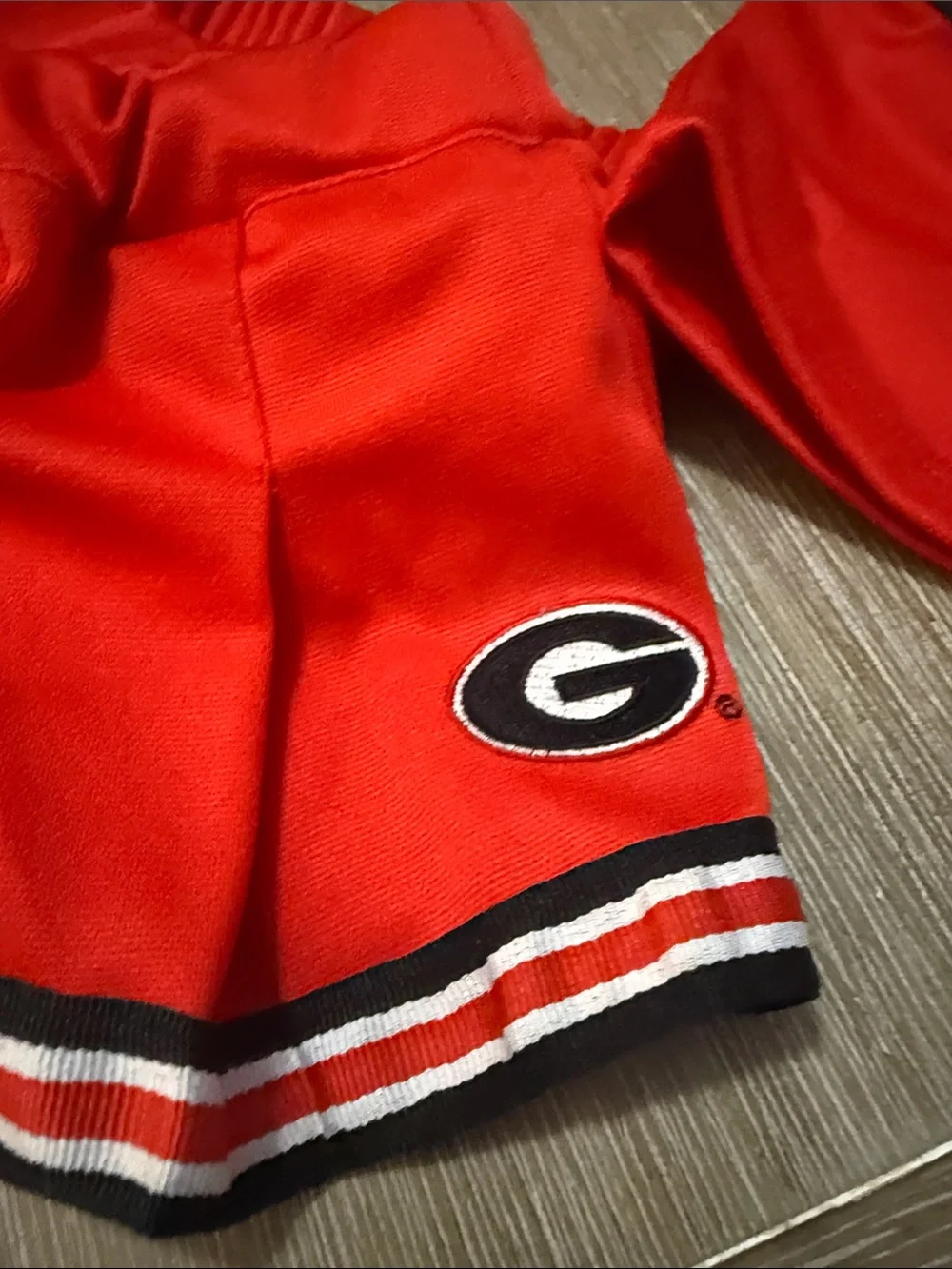 NCAA Georgia Red Black White Kids Cheerleading Matching Set